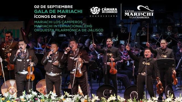 Galas de mariachi "íconos de hoy"