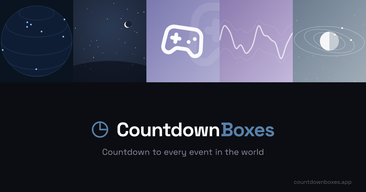 CountdownBoxes — Countdown to Every Event in the World